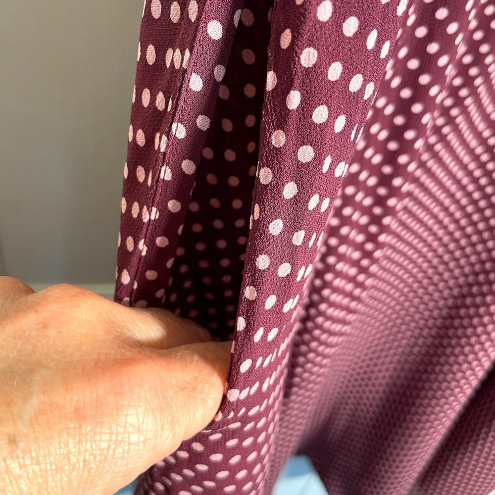 EMILY AND FIN Suzanna Midi Dress XL Polka Dots Lined Pockets Retro Inspired - Picture 6 of 11